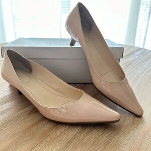 Calvin Klein Cream Heels with Pointed Toe
